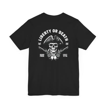 Give Me Liberty Or Give Me Death T-Shirt Shirt Black 1776 Remain Free