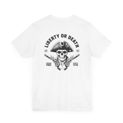 Give Me Liberty Or Give Me Death T-Shirt Shirt White 1776 Remain Free